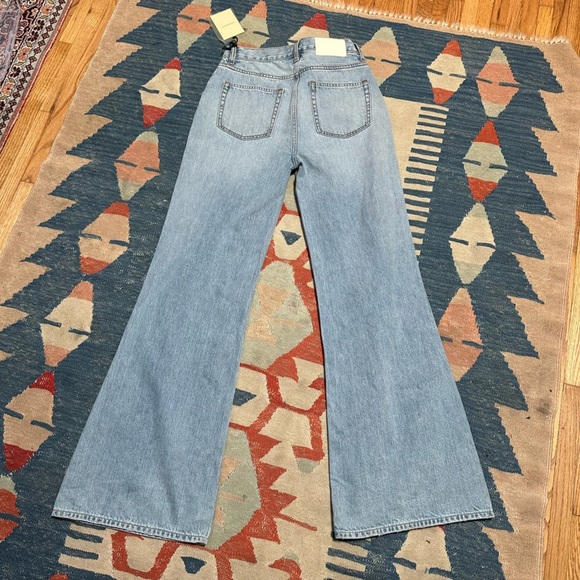 GRLFRND x Maggie MacDonald Jade Low Rise Relaxed Flare Jeans in Fairfax North - Picture 8 of 13